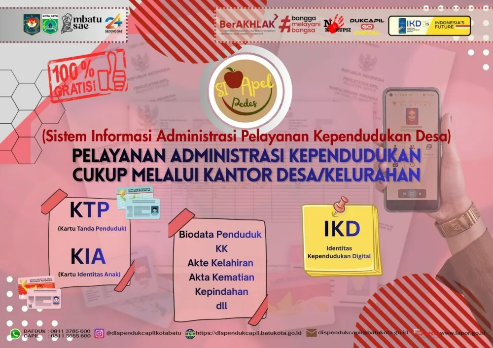 Info! Sekarang Pelayanan Administrasi Kependudukan Cukup Melalui Kantor Desa!